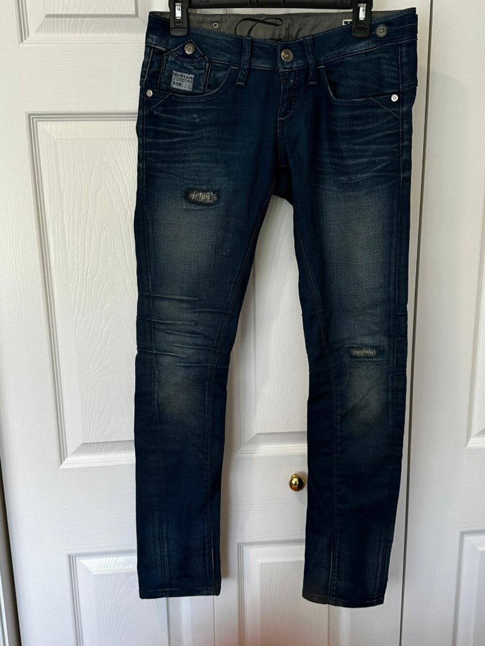 G-Star RAW 3301 Women’s Distressed Jeans Size 27 32